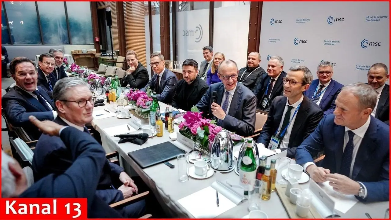 European leaders hold a meeting on Ukraine at Munich Security Conference