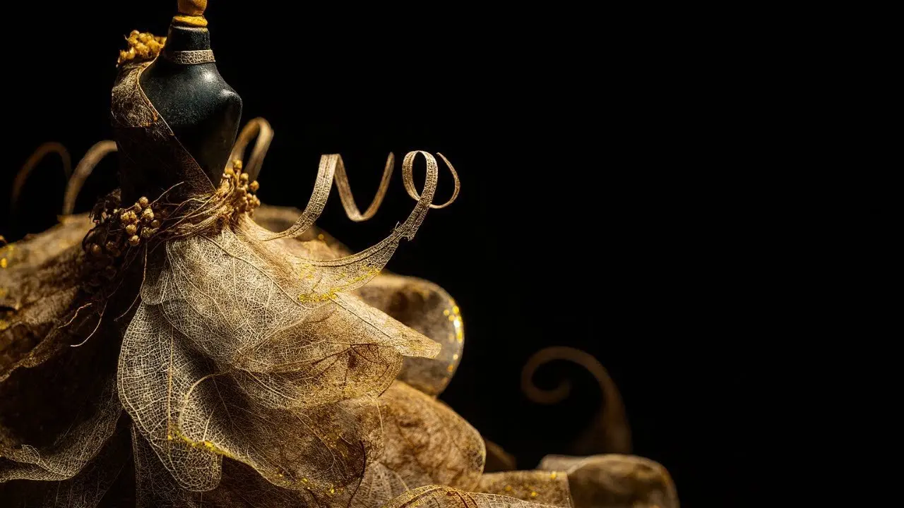 I Never Thought Fallen Leaves Could Become a Wedding Dress — The Veins Are Stunning