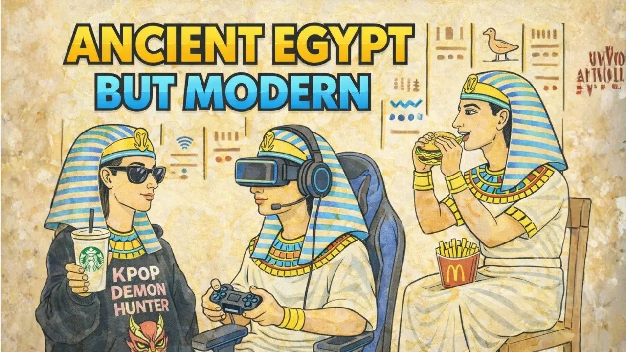 Funny Ancient Egypt Daily Life Art Activity for Kids