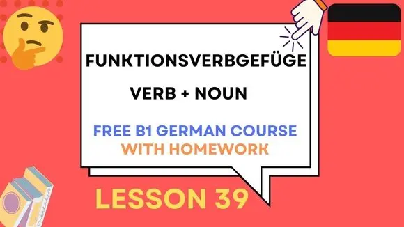 German B1 Course : Funktionsverbgefüge Explained | Verb + Noun Combinations in German