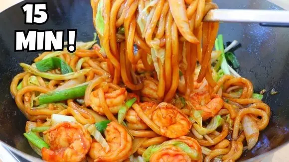 My Secret Weapon for Perfect Shrimp Udon Stir-Fry (15-Min Recipe)!