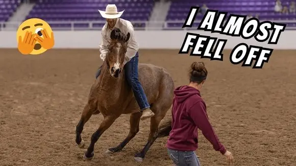 I almost FALL OFF at the World Equestrian Center!