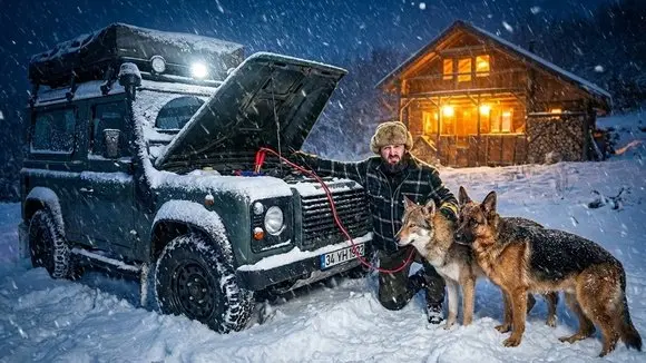 Karlı Gecede Orman Evime Yolculuk ❄️🏠 | Karda Mahsur Kaldık 😧