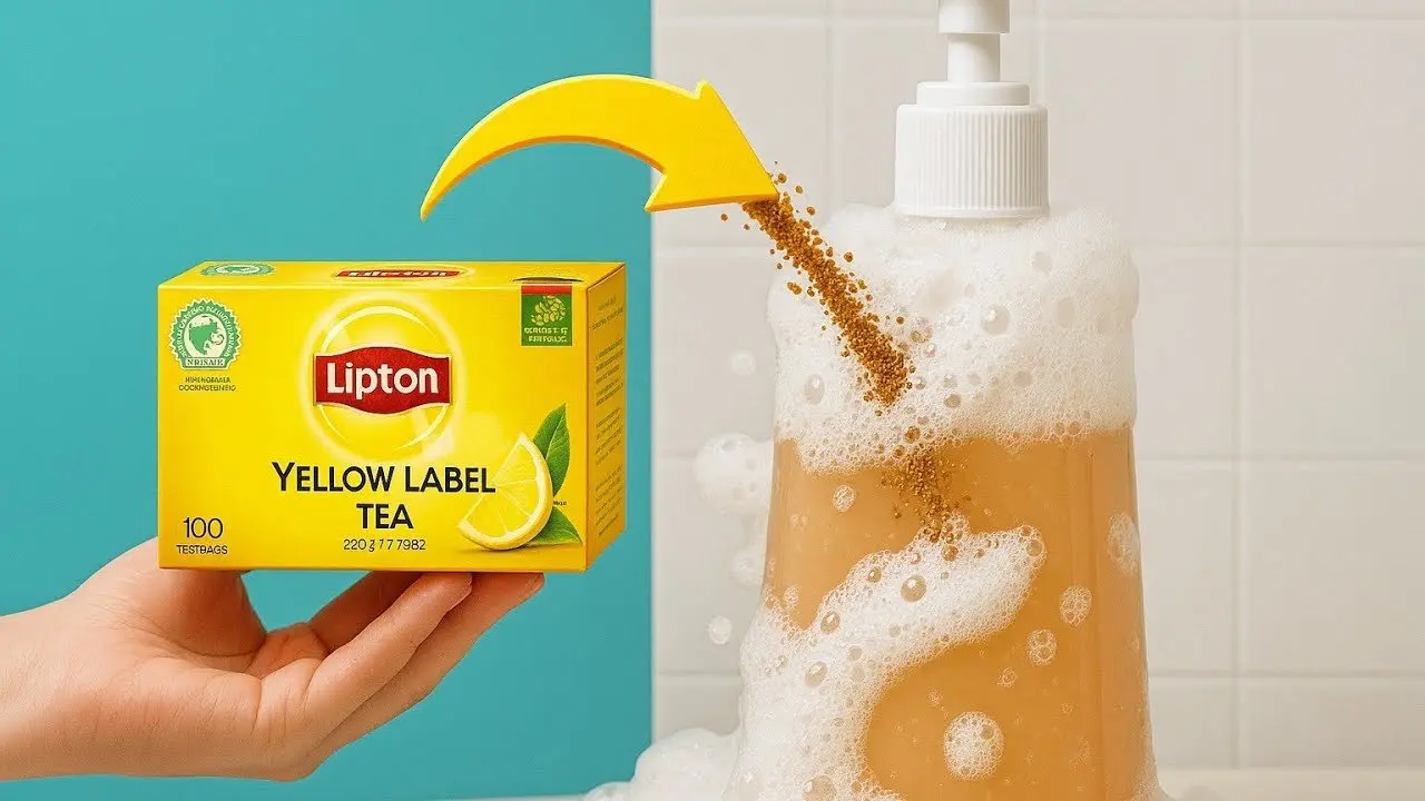 🌿You Won’t Believe This: I Made Body Wash with Lipton Tea｜Silent ASMR Crafting