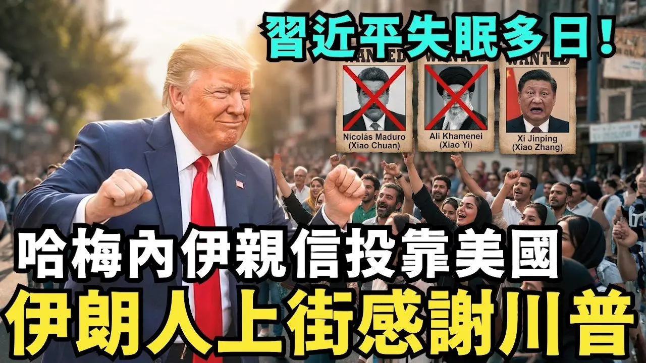 伊朗人上街感謝川普！哈梅內伊親信投靠美國，習近平崩潰失眠多日，北京還有誰能信任？中國船員見證：美國電子戰太強了，雷達通訊秒變廢鐵
