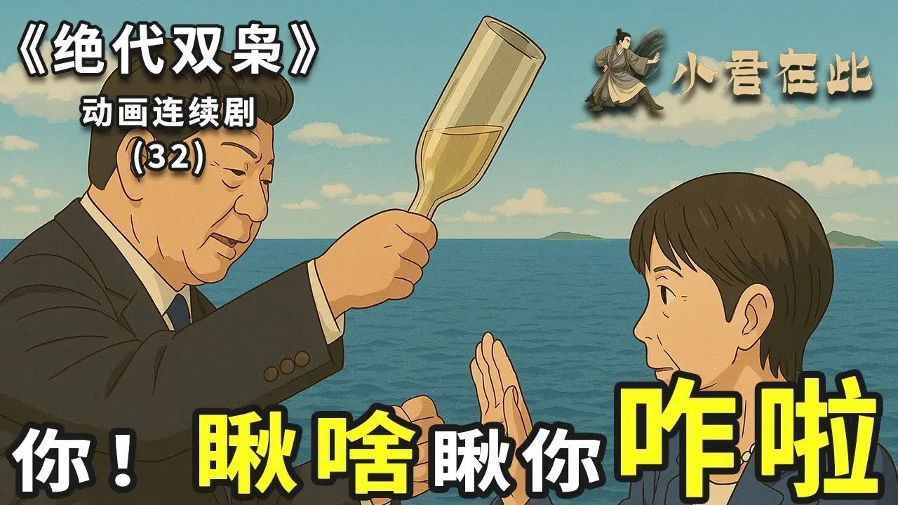 Episodio 32 de "La doble amenaza": "¿Qué miras?" Cien barcos del ejército popular se lanzan a surfear frente a las costas de Okinawa, ¿China y Japón se pelean por un comentario? Estados Unidos abandona Europa y reduce su tono hacia China, ¿el emperador invita a Ma Xingzhu a regresar a casa? ~ La nueva serie animada de la historia de los Tres Reinos | Trump | Xi Jinping | Studio Ghibli | Hayao Miyaza