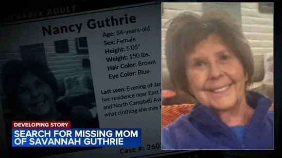 Search for Savannah Guthrie's mother continues as police suspect possible abduction