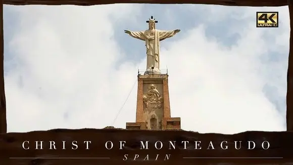 Murcia - Christ of Monteagudo ● Spain 🇪🇸 【4K】 Aerial Cinematic Drone