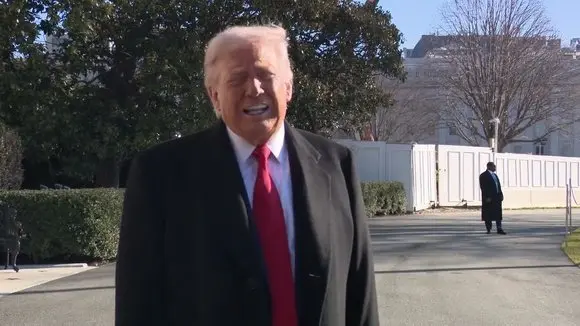President Trump Gaggles with Press Before Departing the White House, Jan. 13, 2026