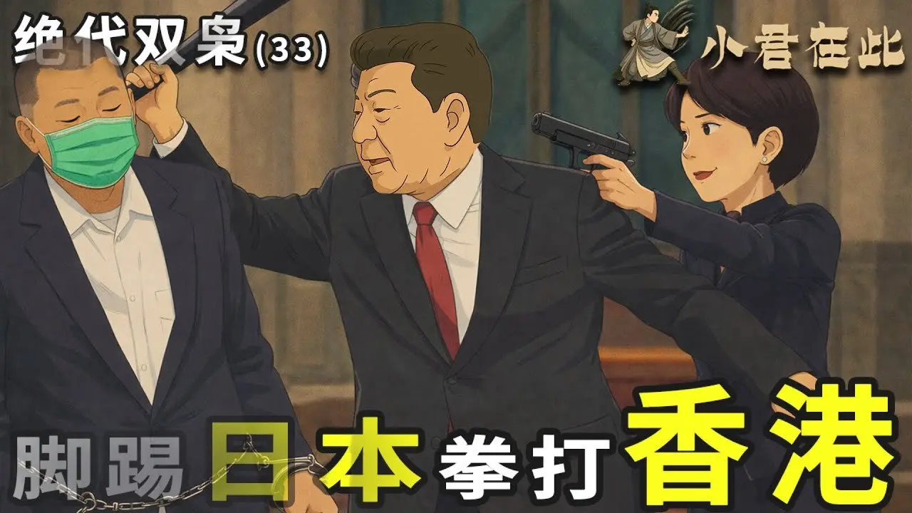 Episodio 33 de "Los Dos Jefes de la Era": "Xiong Ba" - Patear a Japón, golpear a Hong Kong. Japón lanza un ataque al alma contra China, Hong Kong da un último ejemplo a Taiwán | Serie animada "Nuevas Tres Regiones" | Trump | Xi Jinping | Studio Ghibli | Hayao Miyaza