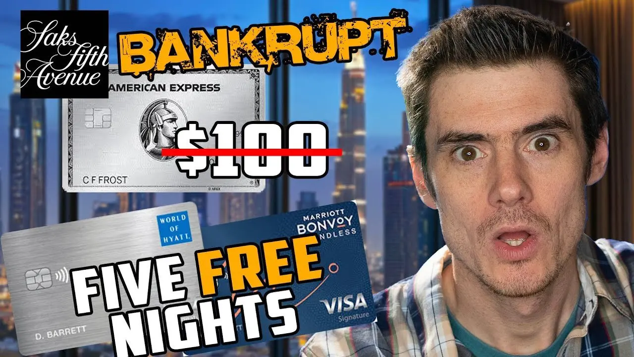 Saks BANKRUPT, Amex Credit Safe? + New Credit Card Rumor + 5 FREE Hotel Nights