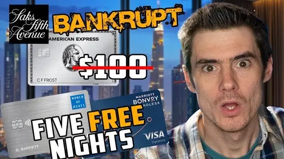 Saks BANKRUPT, Amex Credit Safe? + New Credit Card Rumor + 5 FREE Hotel Nights