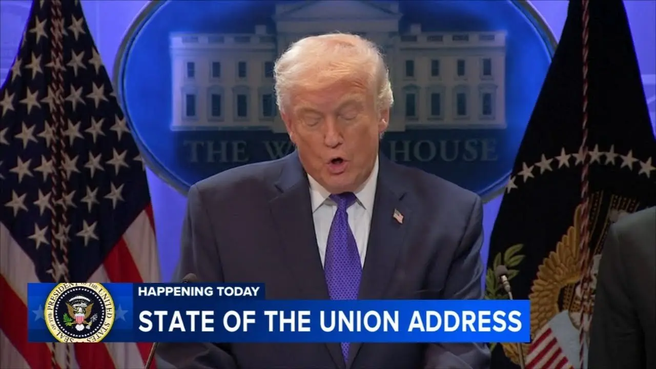 President Trump prepares to give State of the Union address