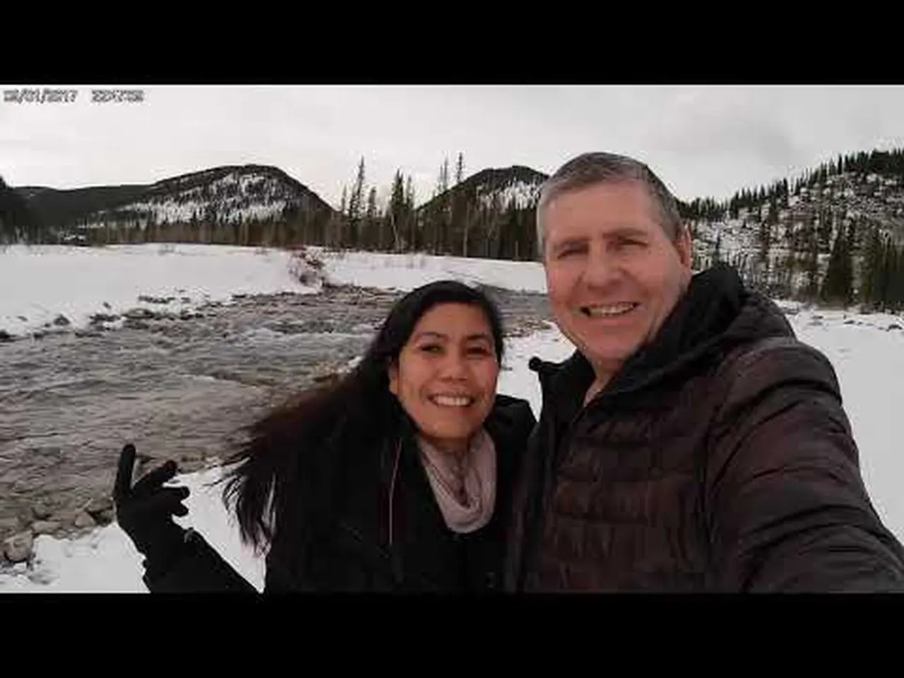 Elbow Falls, Alberta Canada - WINTER TRAIL WALK | FROZEN WATER FALL