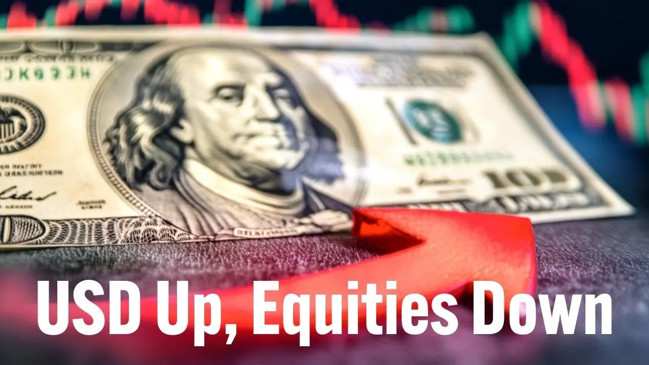 Oil jumps up 20% after weekend carnage in the Middle East. USD rallying with the Risk-Off sentiment