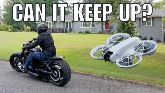 Can My Drone Keep Up With My Harley V Rod? Slow Speed Practice & Neighborhood Cruise