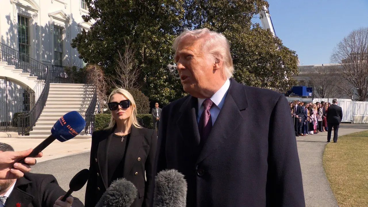 President Trump Gaggles with Press Before Departing the White House, Feb. 27, 2026
