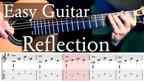 Reflection - Easy Guitar - Includes Sheet Music/TAB