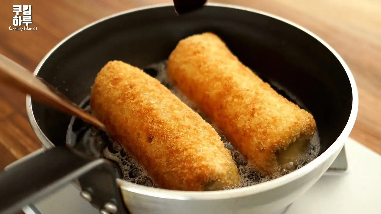 감자 1개 있으세요? 초바삭 바삭! 놀라운 감자 요리! 반죽 없는 감자 핫도그!!