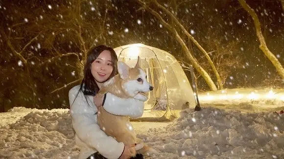 -15℃ CAMPING IN HEAVY SNOW WITH AN INVISIBILITY TENT ❄