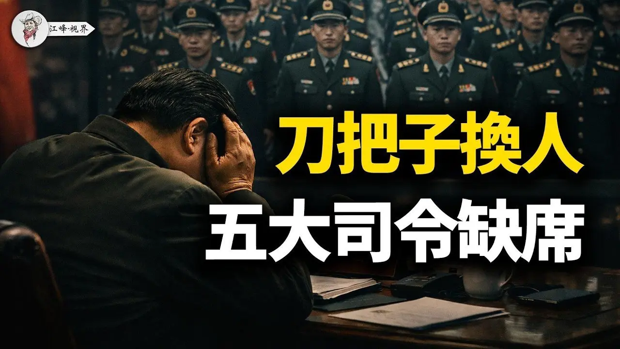 视频喊话暴露「西山对峙」实锤！五大战区司令集体失踪，王小洪喉癌传闻坐实，酷吏「疯狗」接掌刀把子！文官暗语「背后的骑墙」【江峰视界20260214第307期】