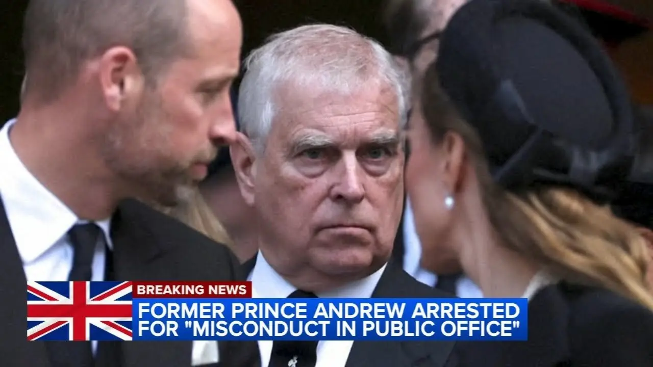 British police arrest Andrew Mountbatten-Windsor on suspicion of misconduct