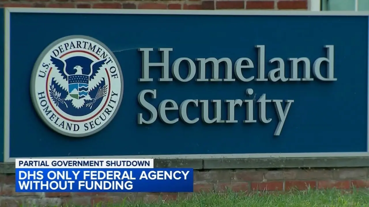 Department of Homeland Security only federal agency without funding through September
