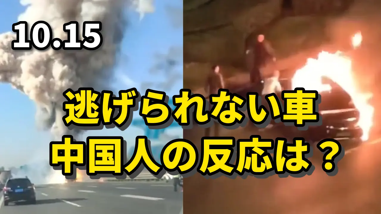 逃げられない車 、中国人の反応は？